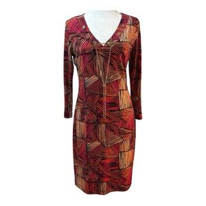 Calvin Klein Geometric Print Dress, Size 4
